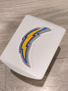Official NFL Los Angeles Chargers White Hitch Cover